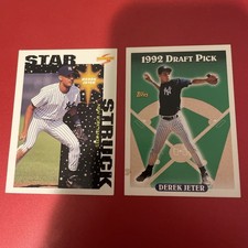 1993 Topps - #98 Derek Jeter (RC) and 1996 Score - #384 Derek Jeter picture