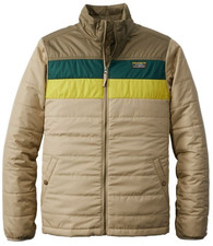 LL Bean Mountain Classic Puffer Jacket Mens XL Dark Mushroom Sandstone 512406 picture