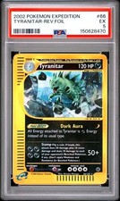 2002 Pokemon Expedition Tyranitar Rev Foil #66 PSA 5 picture