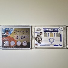 Upper Deck 2007 Exquisite Markakis Auto /85 + 2005 Absolute Spahn Mem /85 picture