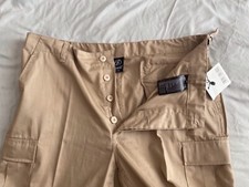 Brandit BDU Type Combat Pants Tactical Tan XXL Button Fly Cargo Propper Military picture
