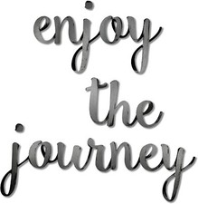 Letter2Word Wall Decor - Enjoy The Journey Original Word Wall Art, Gunmetal picture