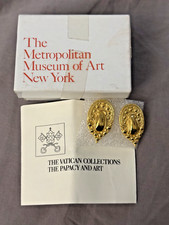 Vintage Metropolitan Museum Art MMA Etruscan Earrings- Vatican Collection-NEW picture