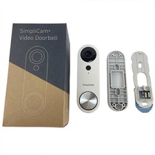 SimpliSafe Wired Wi-Fi video Doorbell Pro 1080p HD Smart security Camera White picture