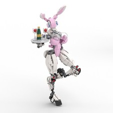MOC: Pink Rabbit Robot 468 Pieces from TV Series Building Toys Set Good Quality picture