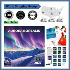 Eco-Friendly 2026-2027 Hanging Calendar - Stunning Aurora Design & Durability picture