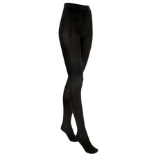 tittimitti 75% Wool Women's Black Tights. Base Layer. Thermal Clothing. Opaque.  picture