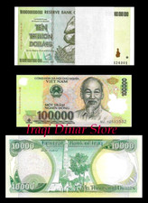 10 Trillion Zimbabwe Dollars & 100, 000 Vietnam Dong & 10, 000 Iraq Iraqi Dinar picture