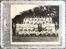 1938 Lou Gehrig “Gehrig And The 1938 Yankees” PSA Type 1 Original Photo picture