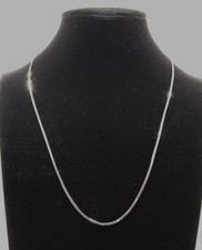 Vintage 14K White Gold Snake Chain Necklace 18