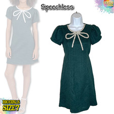 NWT Speechless Big Girls Size 7 Knee Length Round Neck Short Sleeve Dress picture