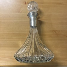 Godinger Silver Plate and Crystal Oxgord Captains Decanter picture