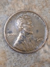 Rare 1945-S Lincoln Wheat Penny with Marred Liberty Error  picture
