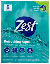 8-Bar Bath Size Soap, Aqua, 4 Ounce per Bar, 8 Bars, 32 Ounce picture
