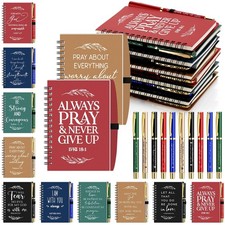 Christian Spiral Notebooks with Pens Bulk Bible Verse Ruled Journals 3.9x5.5 picture