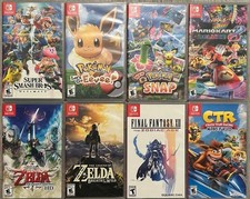Nintendo Switch Game Cases Empty, Super Smash Bros, Super Mario, Zelda, Pokemon picture