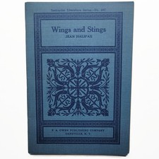 Antique 1906 Wings & Stings Bee Wasp Spider Fly Insect Nature Study Science Book picture