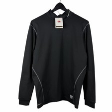 Vintage 2000s Nike Team Fit Dry Long Sleeve Black Swoosh Shirt Size XL picture