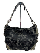 Vintage Coach Carly Optic Signature Hobo Shoulder Bag Y2K Black picture