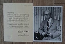 SIGNED WALTER KNOTT Photograph Knott's Berry Farm & Political Letter picture
