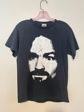 Rare 2000s vtg Charles Manson t-shirt men’s small  picture