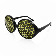 Vaulted Skulls & Co Insect Glasses Costume | Honey Bee/Bumble Bee Glasses | Hone picture
