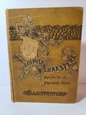 Vintage Antique Book 1890s The Leopold Shakespere Shakespeare Illustrated Plays picture