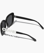 Authentic CHANEL CH5422B Women's  Sunglasses, Black / White with Strass picture