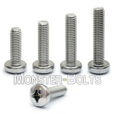 M4 / 4mm Phillips Pan Head Machine Screws, Stainless Steel A2, DIN 7985, 5-65mm picture