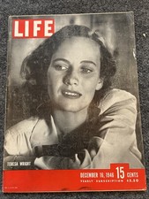 Life Magazine December 16, 1946 Teresa Wright picture