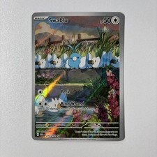 Pokemon TCG Swablu 213/182 SV04 Paradox Rift Illustration Rare Full Art Holo EN picture