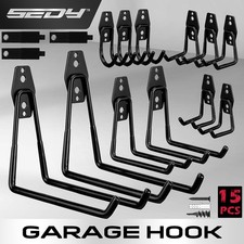15-Pack Steel Garage Storage Utility Double Hooks Wall Organizer Tool Hanger H-D picture