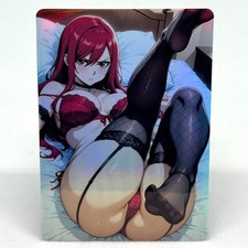 Fairy Tail Erza Scarlet Goddess Anime Waifu ACG Foil Card picture