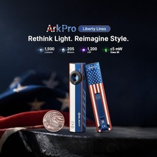 Olight Liberty Lines CORE ArkPro Limited Edition w/Battle Case & Coin picture