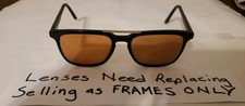 Rare Vintage DC 169 Capri Sunglasses Black Gold FRAMES ONLY Hinged 52-18-145 H84 picture