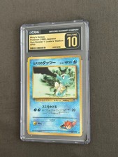 CGC Pristine 10 Pokemon Misty's Horsea Gym 1 Heroes Vintage Rare Japanese Card picture