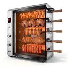 VEVOR Countertop Vertical Oven Brazilian Flame 5 Auto Rotating Skewers picture