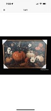 NEW Hobby Lobby Moody Pumpkins Framed Canvas Wall Art Decor SOLD OUT picture