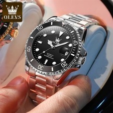OLEVS Men's Automatic Luxury Watch Mechanical Waterproof Stainless Diver NEW picture