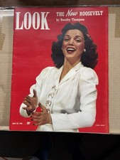 LOOK Magazine – April 22, 1941 – Carol Bruce Cover, Roosevelt Article, Classic picture