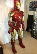 1/1 Iron Man Armor Wearable EVA White Model Wearable Set Handmade Helmet Gift picture