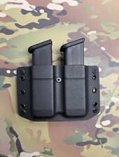 Black Kydex Dual Magazine Carrier for Glock 9/40 picture
