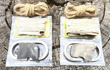 Qty: 2 Sets C-shaped Flint and Steel Fire striker with free flint and extras picture