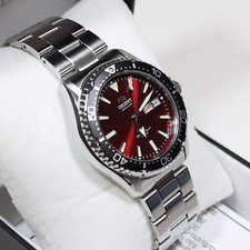 Orient Kamasu Maroon Dial Men's Stainless Steel Diver Watch RA-AA0003R39B picture