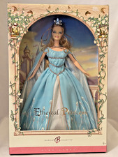 2006 Barbie Ethereal Princess Pink Label Collector Doll J9188 COA Stand Mattel picture