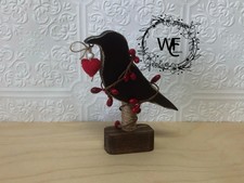 Primitive Crow Shelf Sitter: Country Farmhouse Decor picture