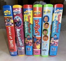 Vintage Original Wiggles 2001 VHS Clamshells Lot of 6 picture