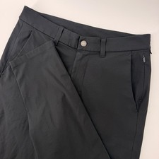 Lululemon Commission Slim-Fit Pant Mens 30 Black Warpstreme Chino M5AF2S picture