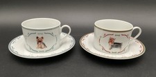 The Danbury Mint Yorkshire Terrier Yorkie Dog Cup & Saucer Set of 2 picture