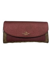 Coach Long Wallet PVC BRD Ladies' F22714 Used picture